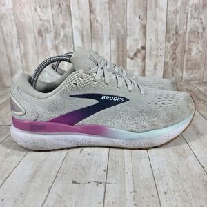 Brooks Ghost 15 Women's Running Shoes Light Grey Purple Aqua‎ Size 11 Medium